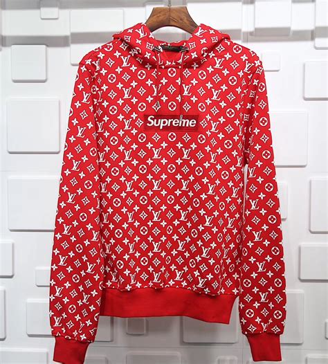 hoodie louis vuitton supreme|supreme shirt louis vuitton price.